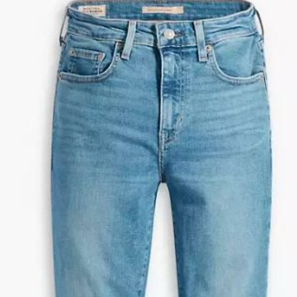 Vintage 721 Levi's High Rise Skinny Blue Wave - Light Wash Jeans. Size 31 - Picture 1 of 7
